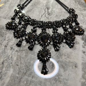 Elegant Chrome black necklace